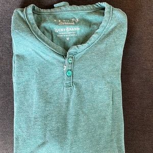 Green Lucky Brand long sleeve shirt, size medium